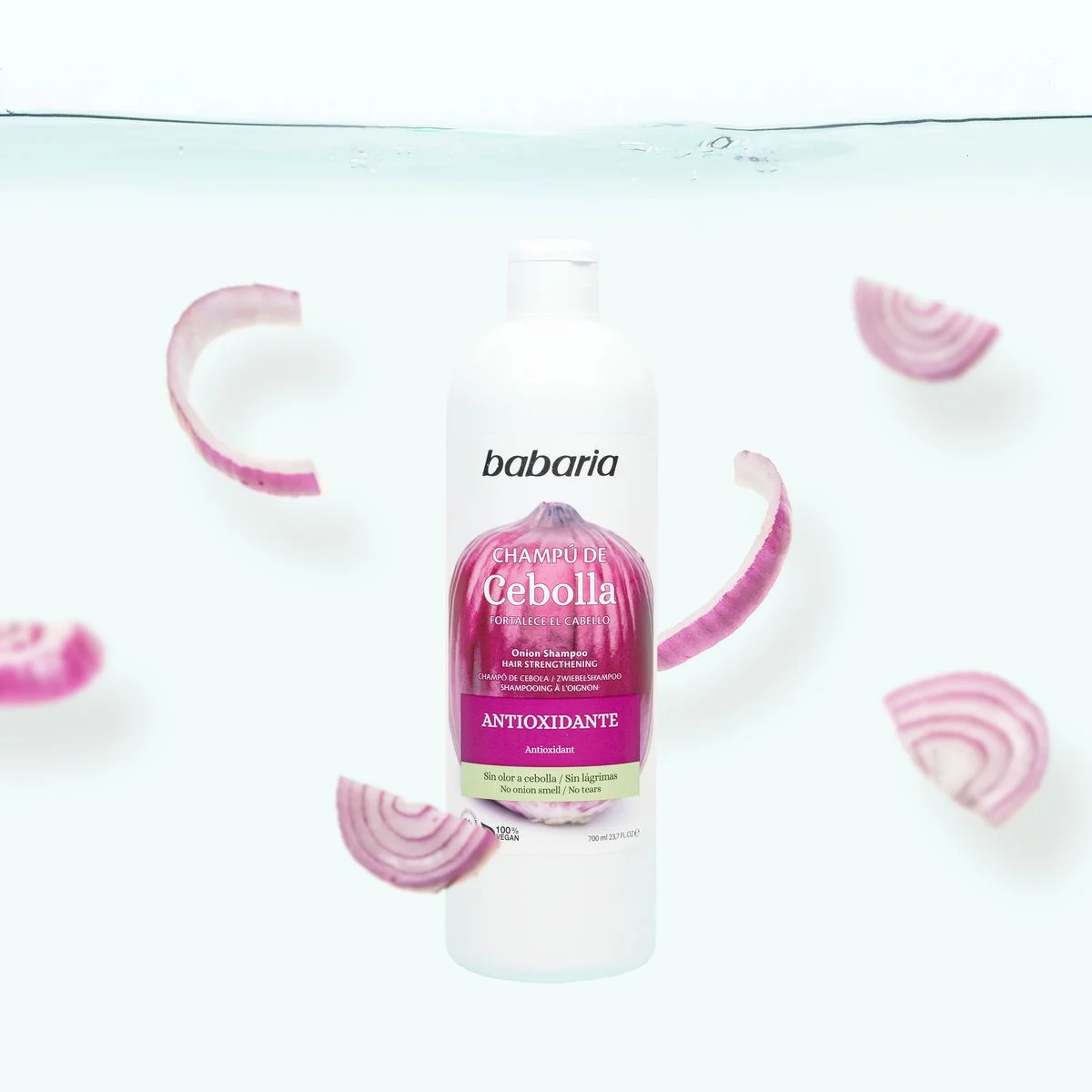 شامپو ترمیم کننده باباریا babaria حاوی عصاره پیاز قرمز