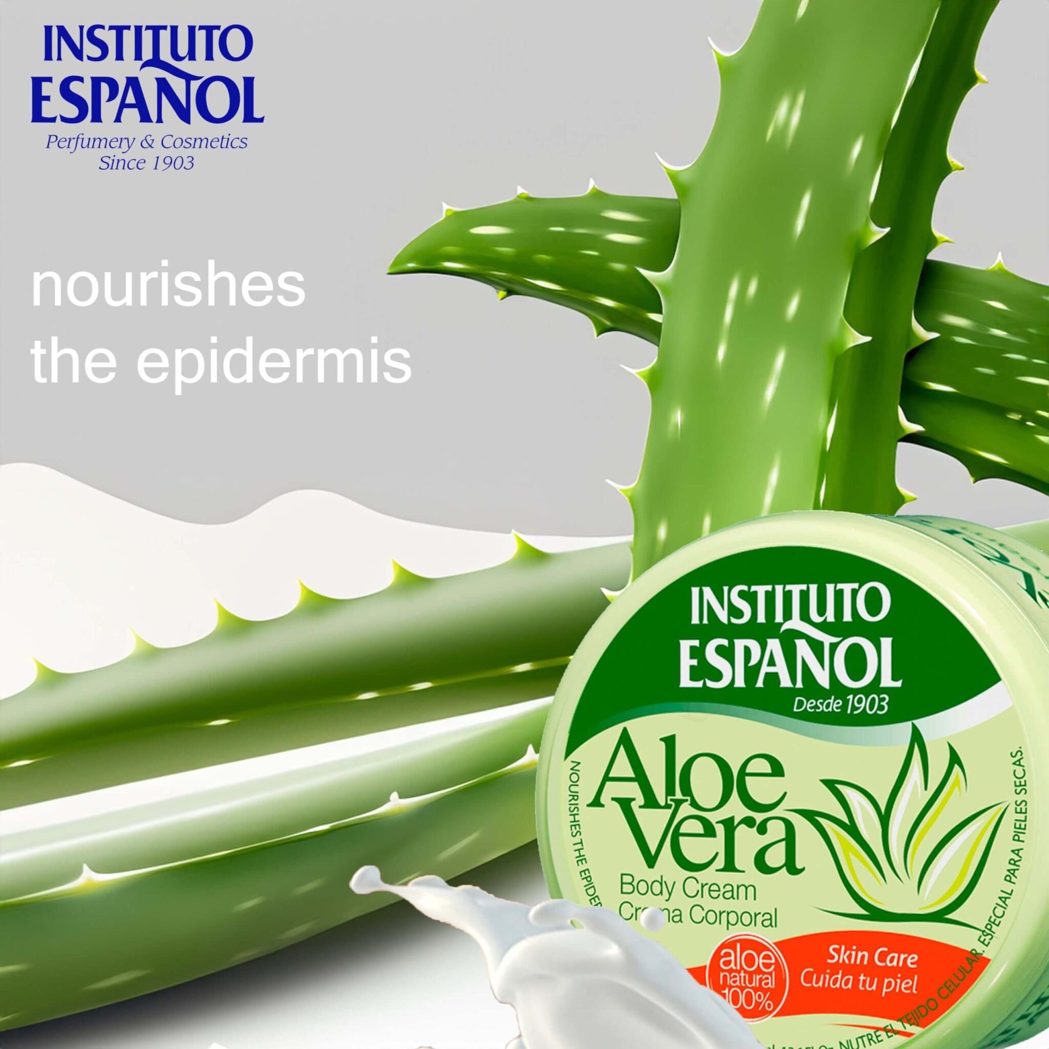 کرم دست و بدن انستیتو اسپانول Instituto Espanol آلوئه ورا