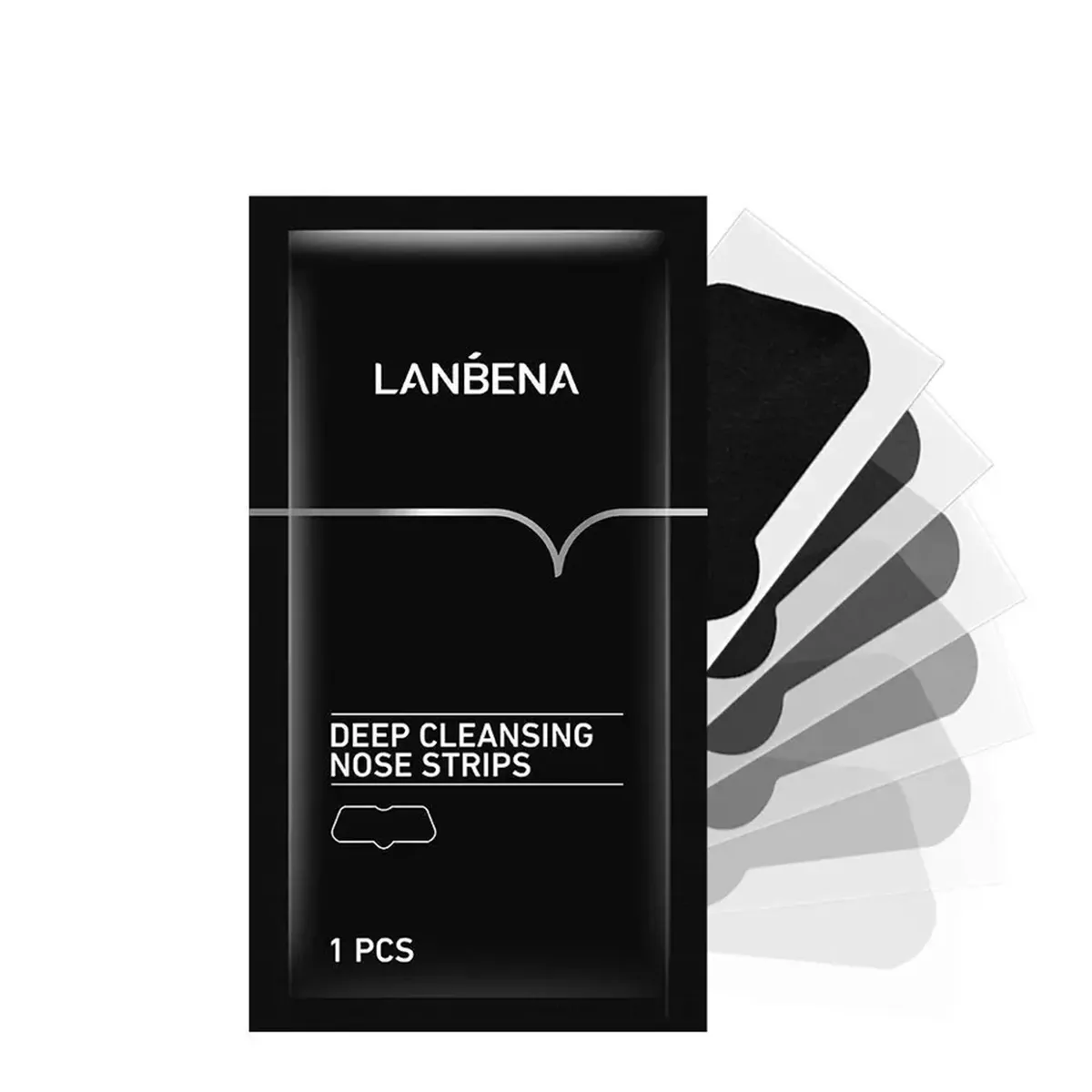 lanbena-deep-cleansing-nose-strips-masokala.com چسب بینی ضد جوش سر سیاه لانبنا بسته 10 عددی