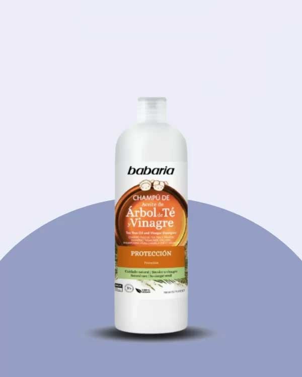 شامپو مراقبت کننده باباریا Babaria حاوی روغن درخت چای و سرکه