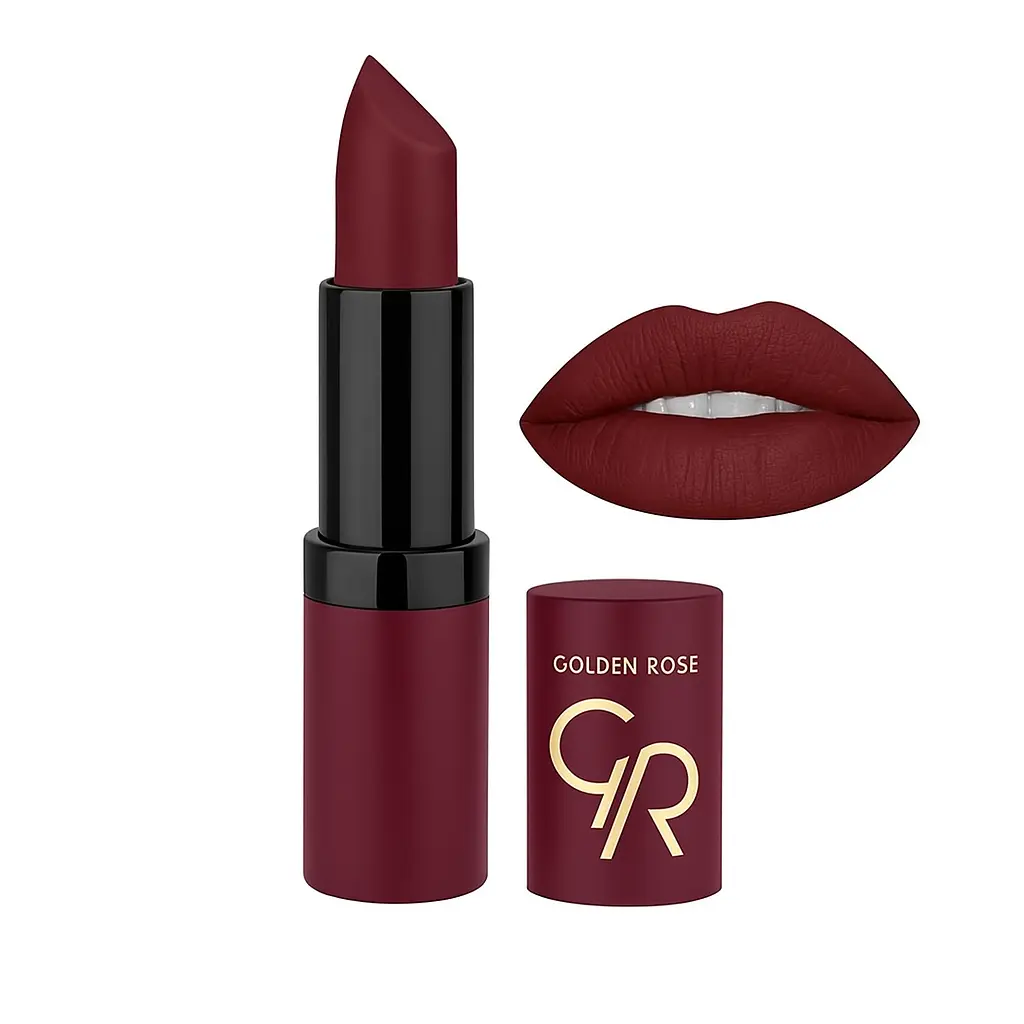 Velvet-Matte-32 رژ لب جامد گلدن رز مخملی مات