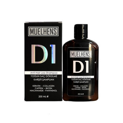 شامپو درمانی ضد ریزش مولهنس Muelhens شماره D1 حاوی کراتین 500 میل