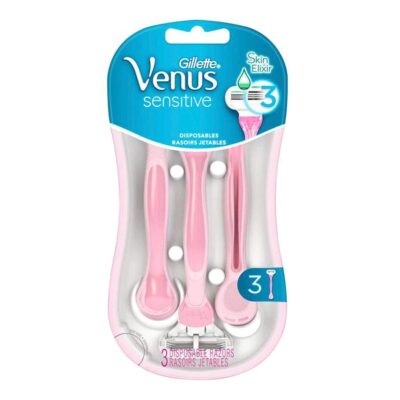 خودتراش زنانه ونوس Venus Sensitive 3 لبه بسته 3 عددی