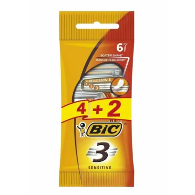 خودتراش بیک Bic سه لبه بسته 6 عددی