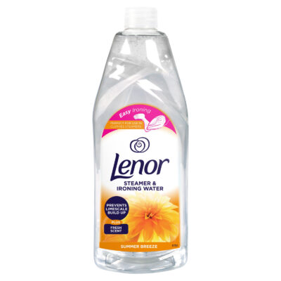 مایع اتو لنور Lenor خوشبو کننده و افزایش دهنده اتو پذیری لباس رایحه Summer Breeze حجم یک لیتری