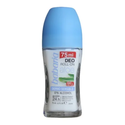 مام رولی باباریا Babaria مدل Dermo Sensible رایحه آلوئه ورا حجم 75 میل