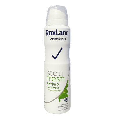 اسپری زنانه رنکسلند Rnxland رایحه Stay Fresh مدل Bambu and Aloe Vera حجم 150 میل