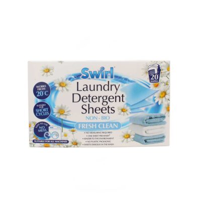 دستمال شوینده لباس سویرل Swirl مدل Fresh Clean بسته 20 تایی