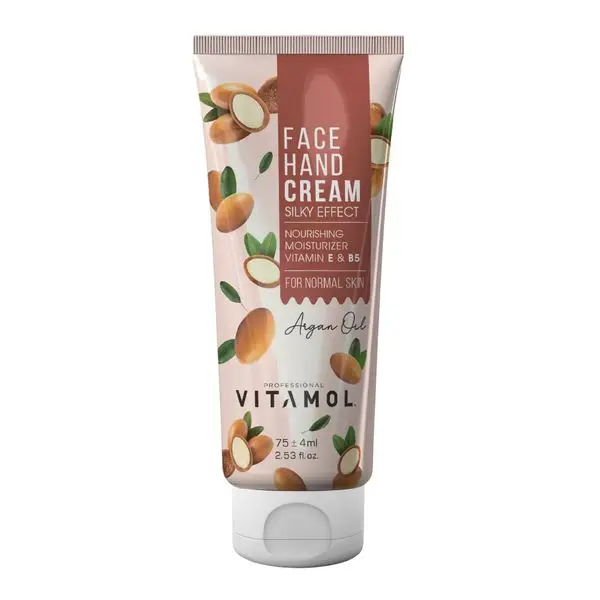 VITAMOL-Hand-Face-Cream-Tube-with-Argan-Oil-–-75ml.webp VITAMOL Hand Face Cream Tube with Argan Oil – 75ml