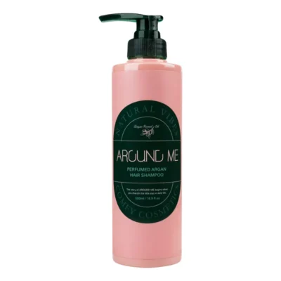 شامپو ترمیم کننده آراند می Around Me حاوی روغن آرگان و معطر حجم 500 میل