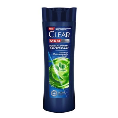 شامپو ضدشوره مردانه کلیر Clear مدل Gunluk Arinma Ve Ferahlik عصاره سدر و اکالیپتوس 350 میل