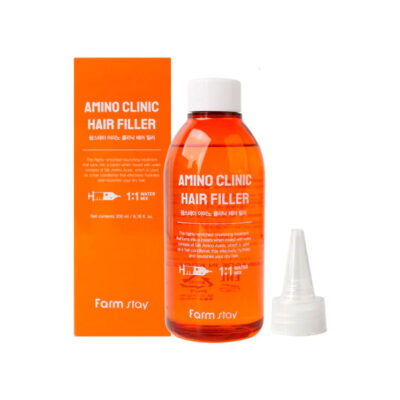 ماسک مو داخل حمام درمانی فارم استی Farm Stay مدل Amino Clinic Hair Filler حجم 200میل