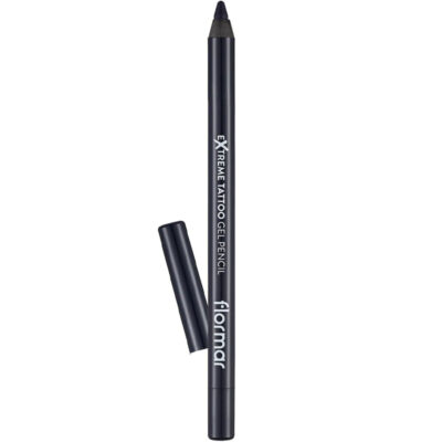 مداد چشم ژله ای ضد آب فلورمار Flormar مدل Extreme tattoo Gel Pencil شماره 04 رنگ Intence Blue