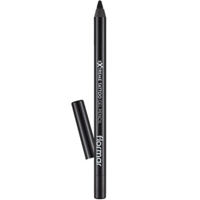 مداد چشم ژله ای ضد آب فلورمار Flormar مدل Extreme tattoo Gel Pencil شماره 06 رنگ Onyx