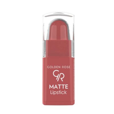 رژ لب جامد و مات مینی گلدن رز Golden Rose سری Matte Lipstick شماره 10