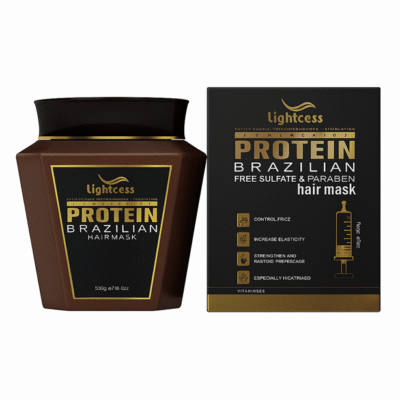 ماسک مو احیاء کننده و صاف کننده لایتنس Lightness مدل Protein Brazilian حجم 1000 میل