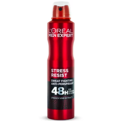 اسپری دئودورانت لورال Loreal مردانه مدل Stress Resist حجم 250 میل