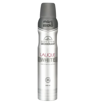 اسپری بدن مردانه مارک اکو Marc Ecko رایحه لالیک وایت LALIQUE WHITE حجم 200 میل