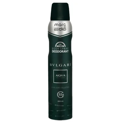 اسپری بدن مردانه مارک اکو Marc Ecko رایحه آکوا بلغاری AQVA BVLGARI حجم 200 میل