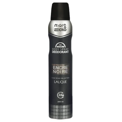 اسپری بدن مردانه مارک اکو Marc Ecko رایحه لالیک مشکی ENCRE NOIRE LALIQUE حجم 200 میل