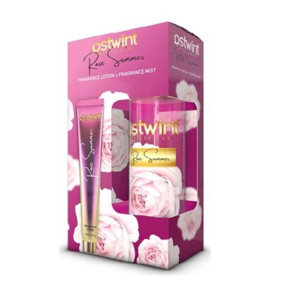 ست بادی اسپلش و لوسیون بدن اوست وینت Ostwint رایحه Rose Summer حجم 200+50 میل