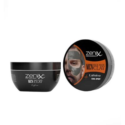 ماسک خاک رس و کافئین مخصوص آقایان زنیکس Zenix وزن 350 گرم