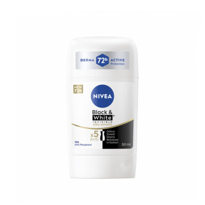 مام صابونی زنانه نیوا Nivea مدل Black and White Invisible silky Smooth حجم 50 میل