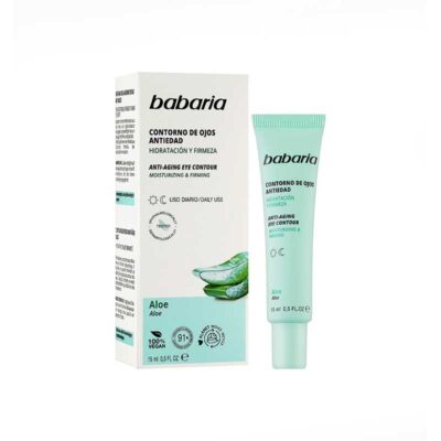 دور چشم آبرسان و سفت کننده باباریا Babaria حاوی عصاره آلوئه ورا 15 میل